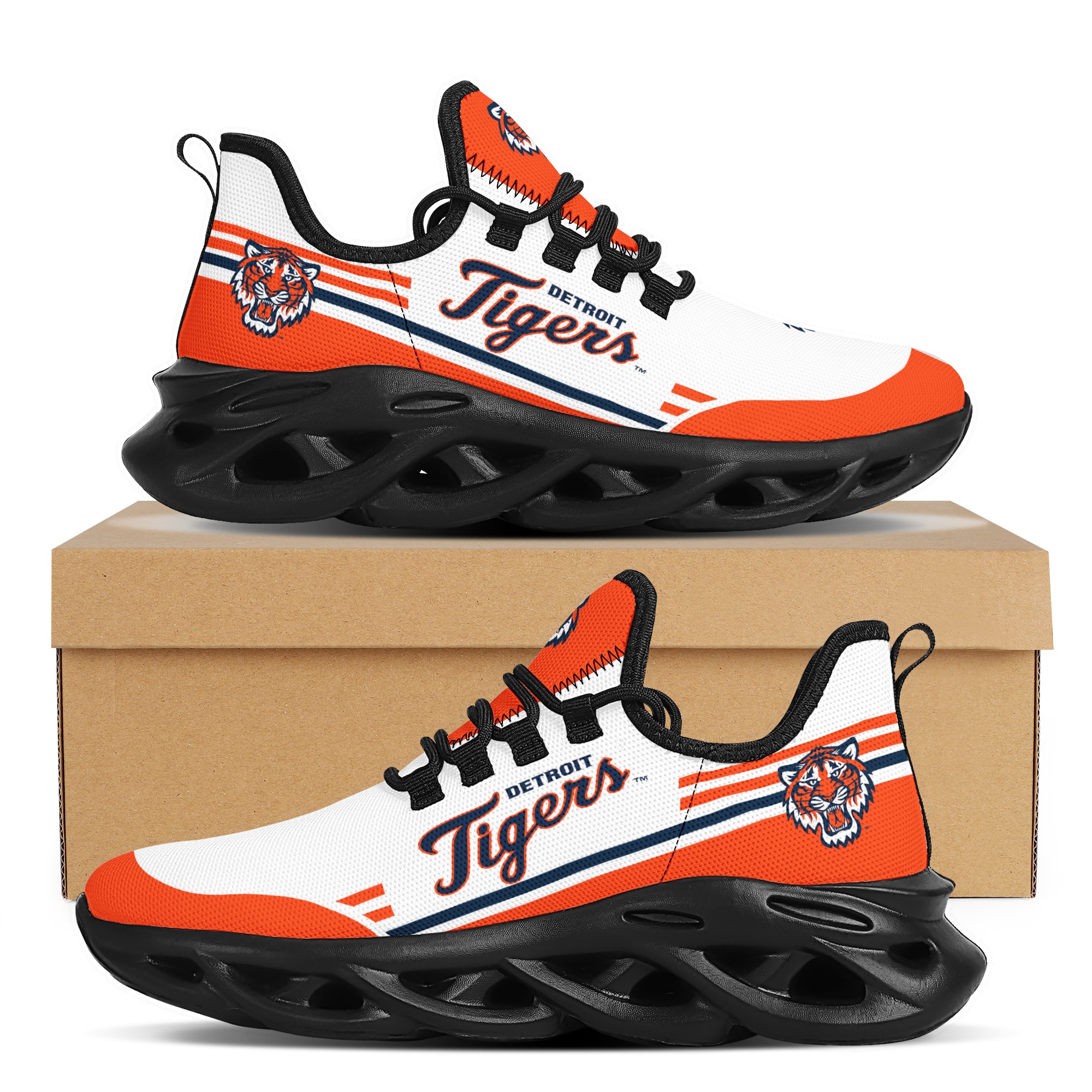 Women's Detroit Tigers Flex Control Sneakers 001