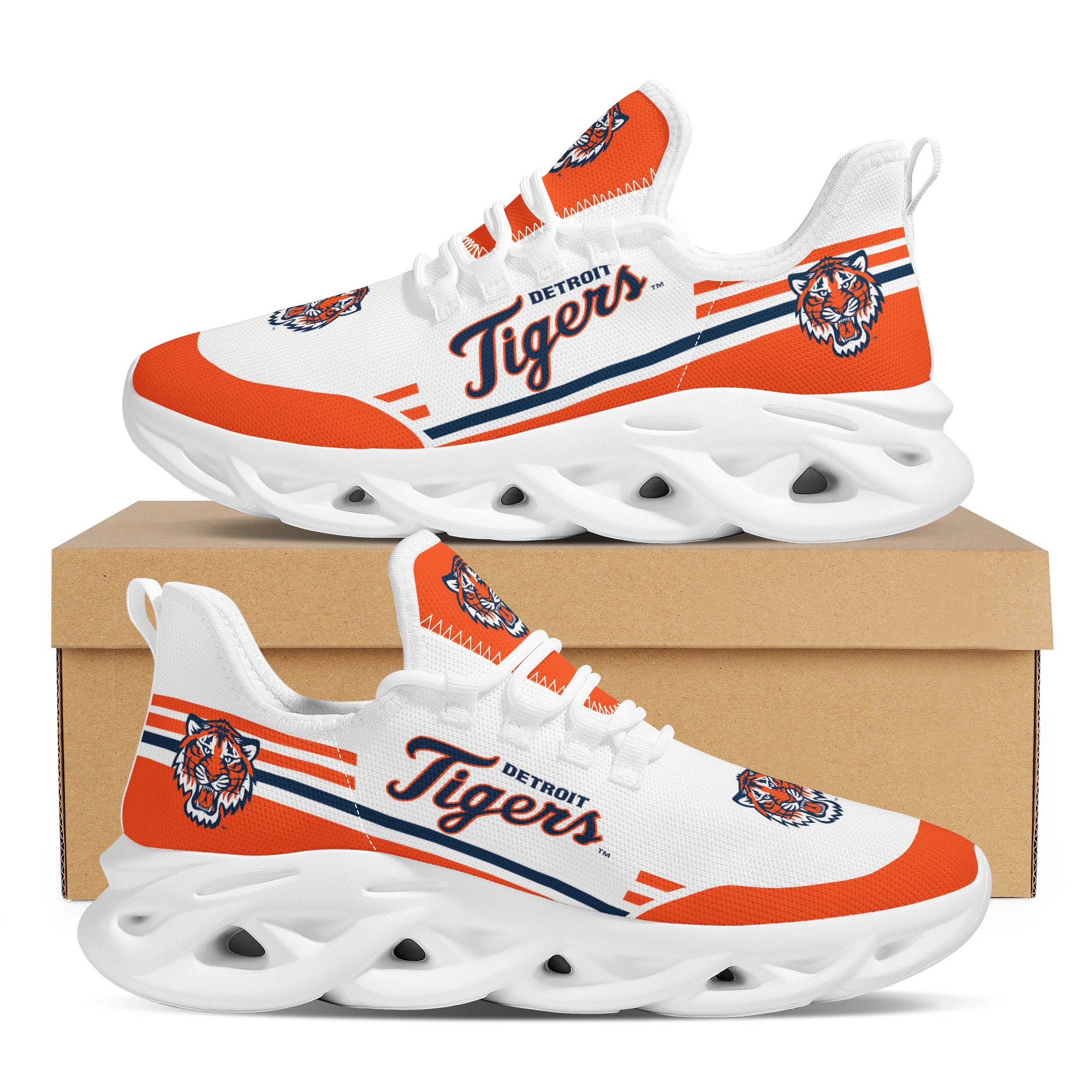 Women's Detroit Tigers Flex Control Sneakers 002