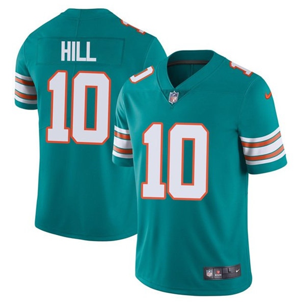 Youth Miami Dolphins #10 Tyreek Hill Aqua Color Rush Limited Stitched Jersey