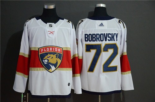 Men's White Florida Panthers #72 Sergei Bobrovsky Stitched NHL Jersey