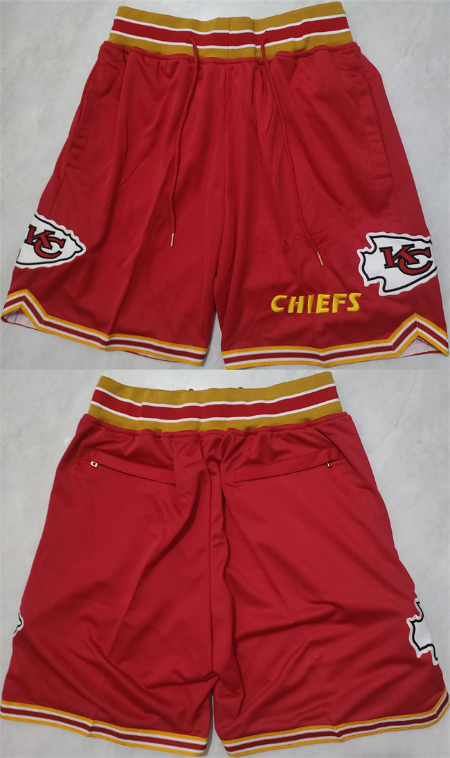 Men's Kansas City Chiefs Red Shorts (Run Small)