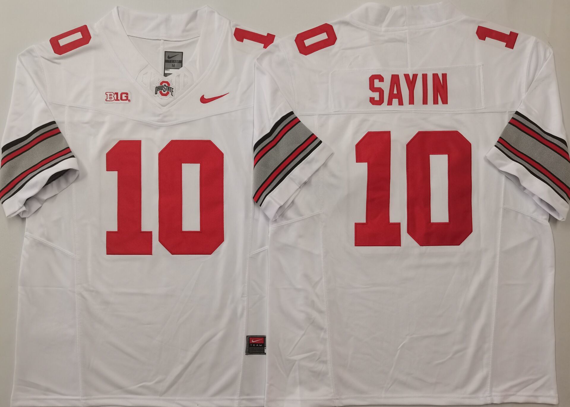 Men's Ohio State Buckeyes #10 Julian Sayin White 2025 F.U.S.E. Limited Stitched Jersey Men's Ohio State Buckeyes #10 Julian Sayin White 2025 F.U.S.E. Limited Stitched Jersey