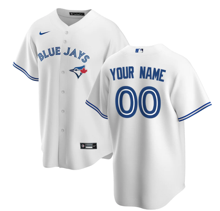 Youth Toronto Blue Jays ACTIVE PLAYER Custom White Stitched Jersey