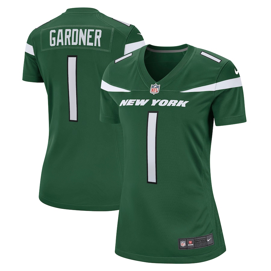 Women's New York Jets #1 Ahmad Gardner 2022 Green Vapor Untouchable Limited Stitched Jersey
