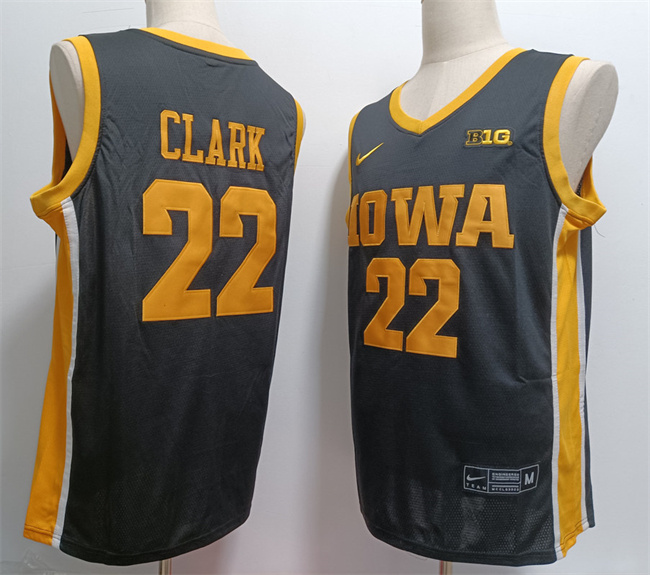 Men's Iowa Hawkeyes #22 Caitlin Clark Black Stitched Jersey