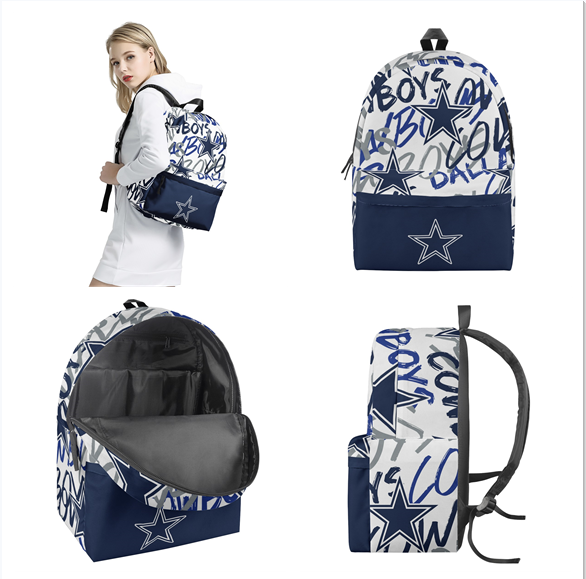 Dallas Cowboys All Over Print Polyester Backpack 001
