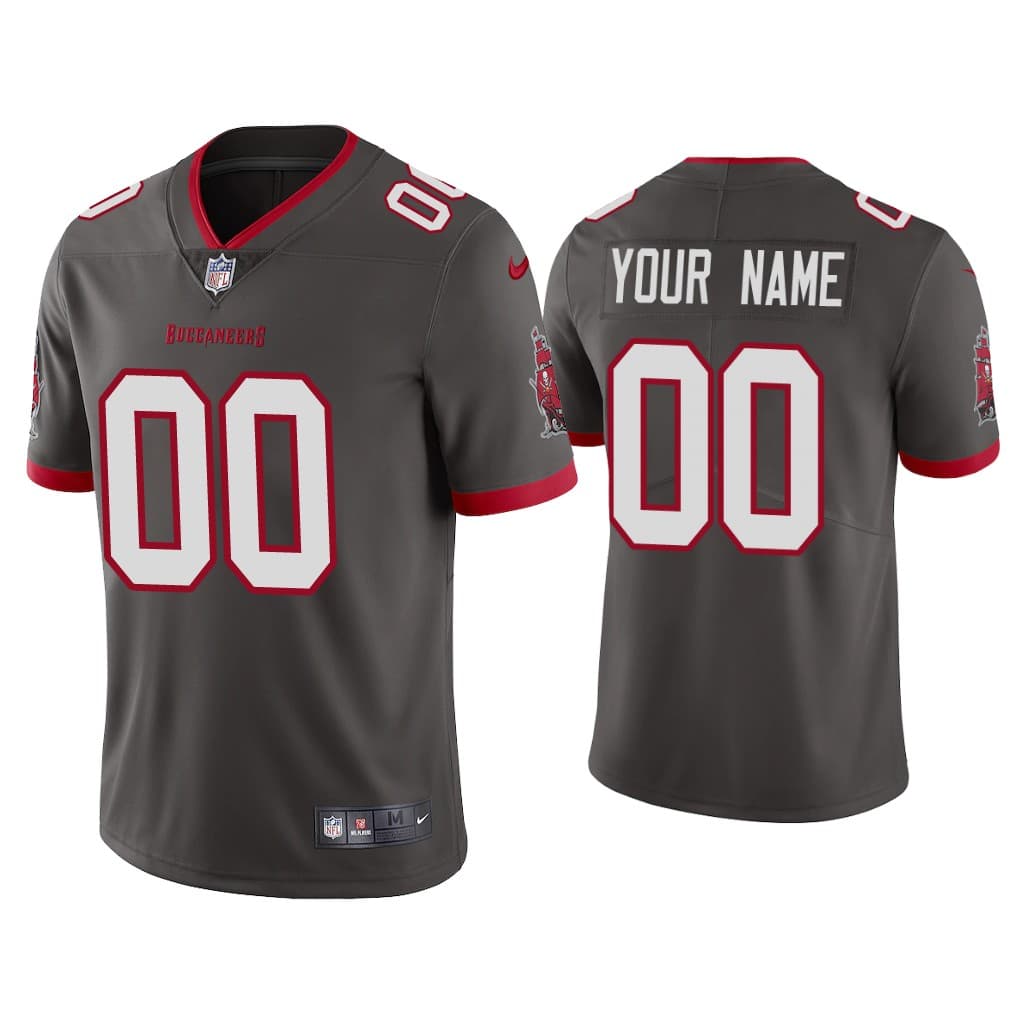 Youth Tampa Bay Buccaneers ACTIVE PLAYER Custom Grey Vapor Untouchable Limited Stitched Jersey