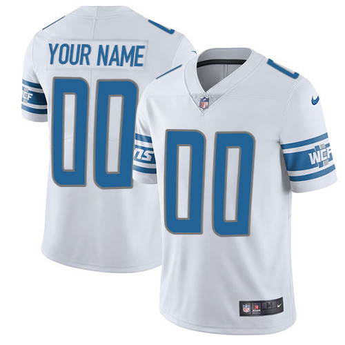 Youth Detroit Lions ACTIVE PLAYER Custom White Vapor Untouchable Limited Stitched Jersey