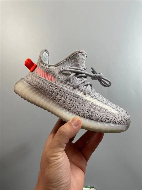 Youth Running Weapon Yeezy 350 V2 Grey Shoes 023