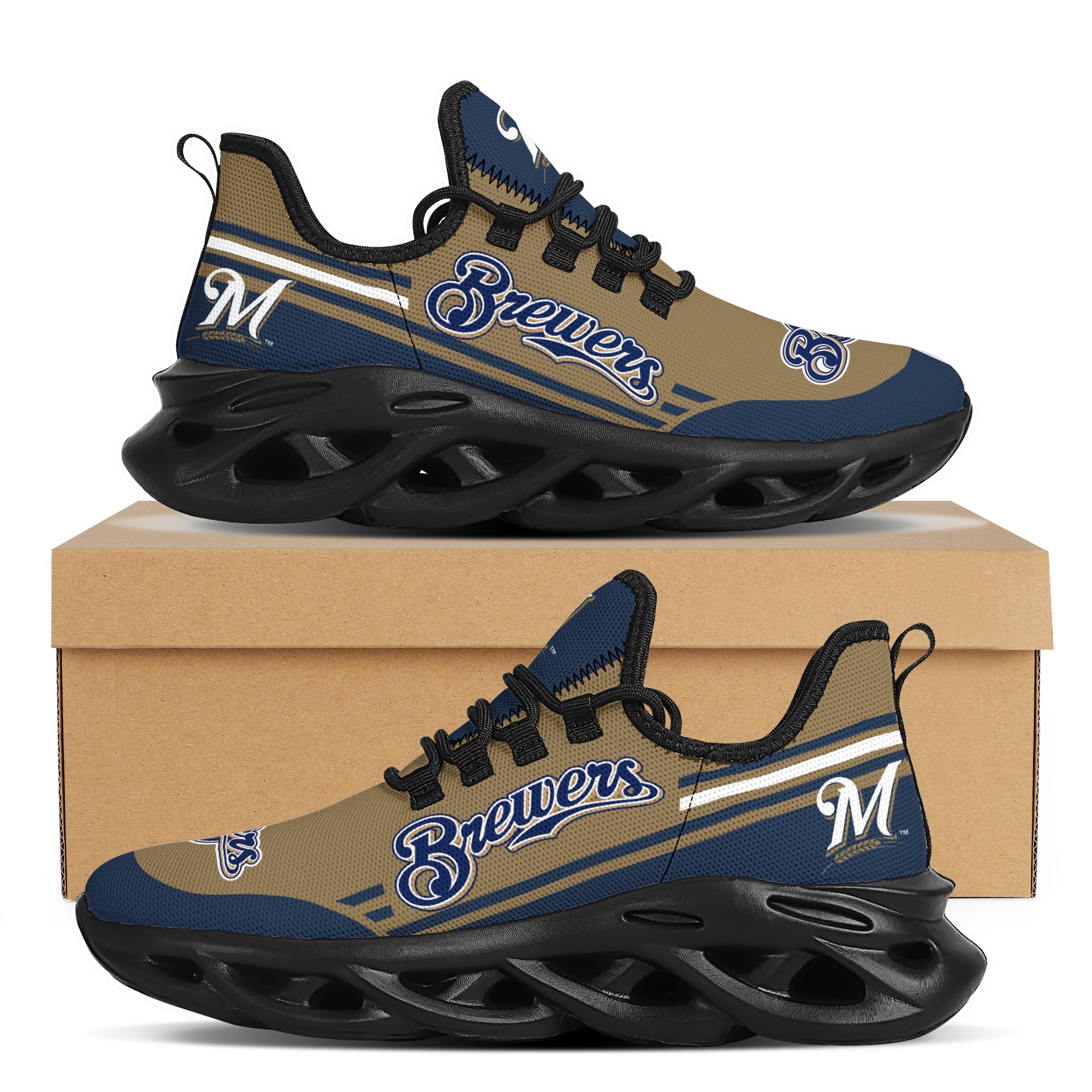 Men's Milwaukee Brewers Flex Control Sneakers 001