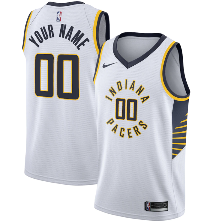Youth Indiana Pacers Active Player Custom White Association Edition Stitched Basketball Jersey