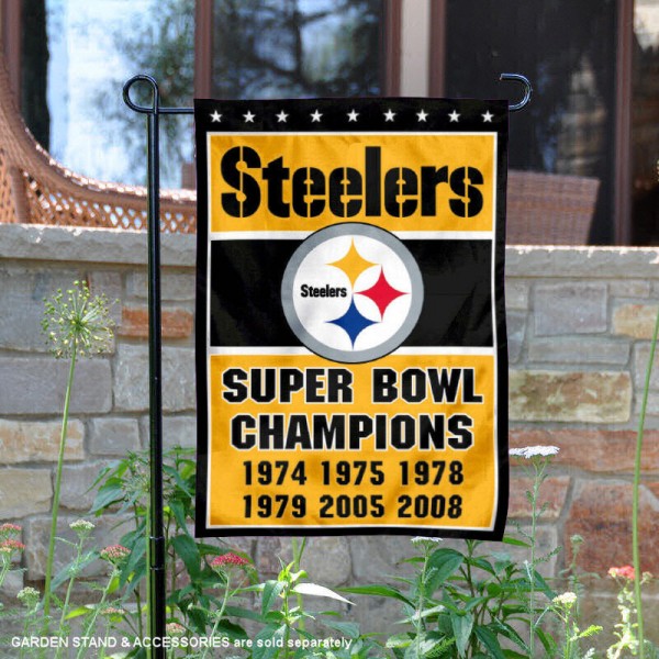 Pittsburgh Steelers Double-Sided Garden Flag 003 (Pls Check Description For Details)