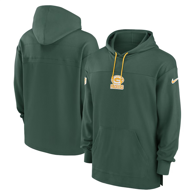 Men's Green Bay Packers Green Performance Pullover Hoodie Men's Green Bay Packers Green Performance Pullover Hoodie