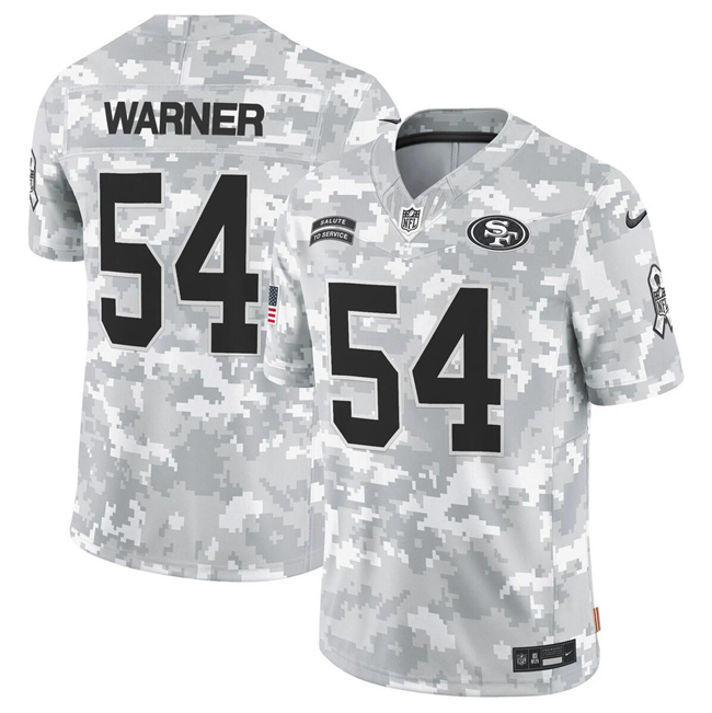 Youth San Francisco 49ers #54 Fred Warner 2024 F.U.S.E Arctic Camo Salute to Service Limited Stitched Football Jersey Youth San Francisco 49ers #54 Fred Warner 2024 F.U.S.E Arctic Camo Salute to Service Limited Stitched Football Jersey