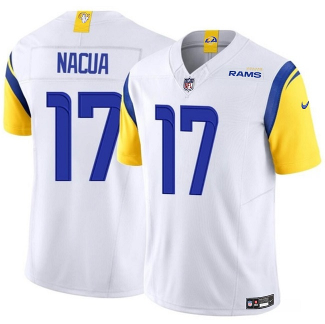 Youth Los Angeles Rams #17 Puka Nacua White 2023 F.U.S.E Vapor Untouchable Limited Stitched Jersey