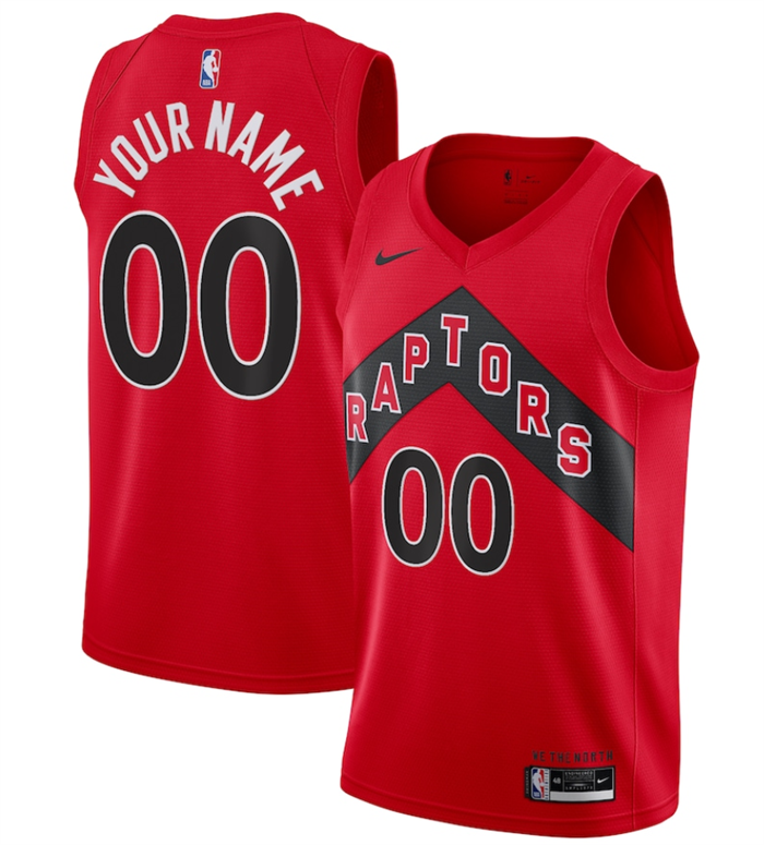 Youth Toronto Raptors Active Player Custom Red Icon Edition Stitched Basketball Jersey