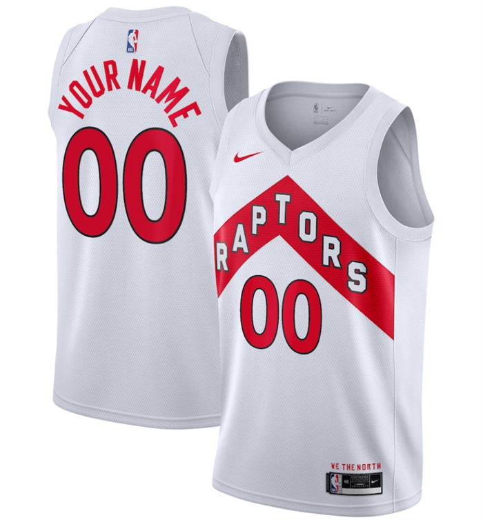 Youth Toronto Raptors Active Player Custom White Association Edition Stitched Basketball Jersey