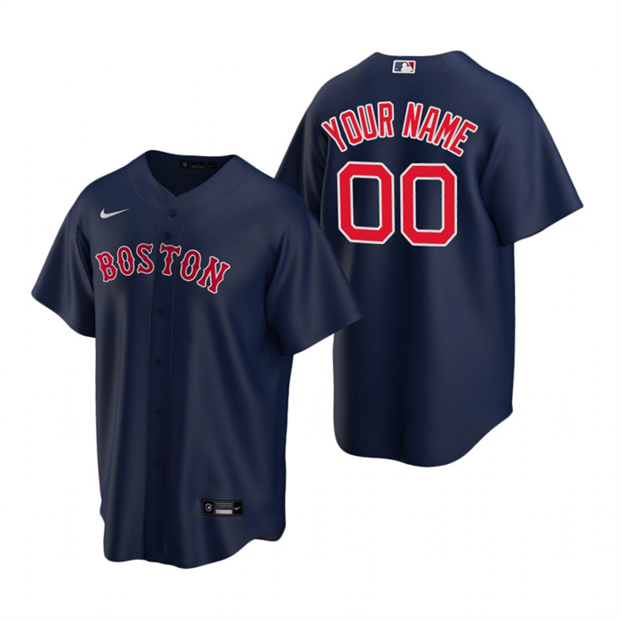 Youth Boston Red Sox Active Player Custom Navy Cool Base Stitched Baseball Jersey