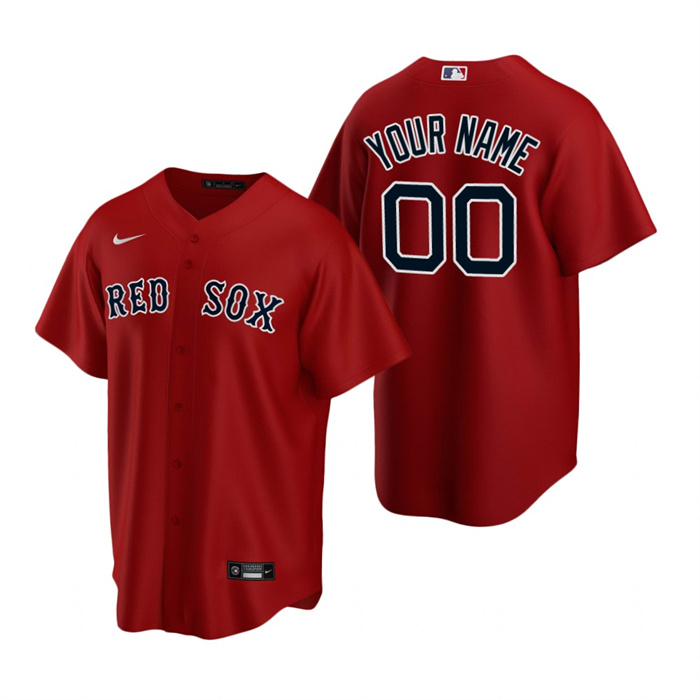 Youth Boston Red Sox Active Player Custom Red Cool Base Stitched Baseball Jersey