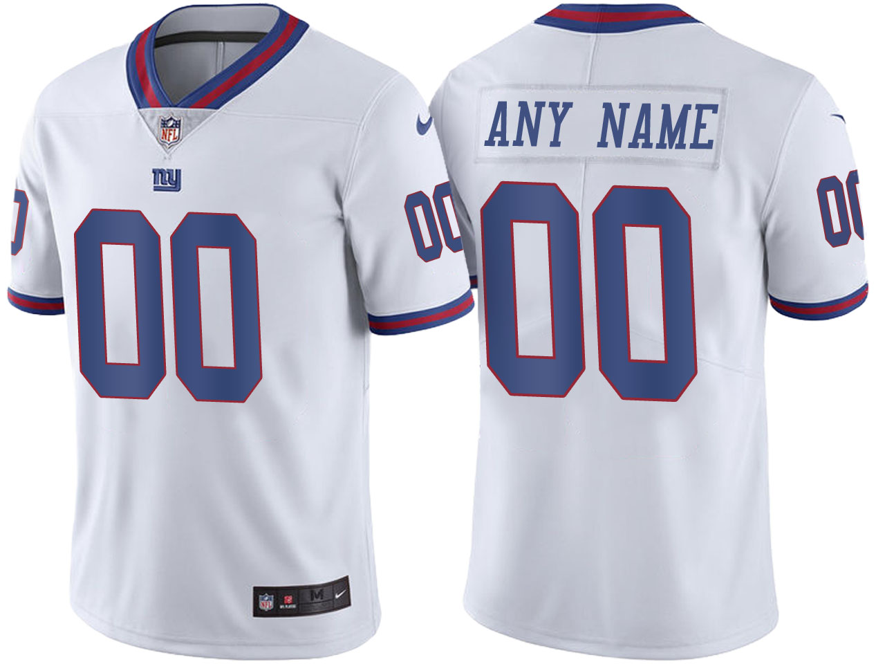Youth New York Giants ACTIVE PLAYER Custom White Color Rush Limited Stitched NFL Jersey