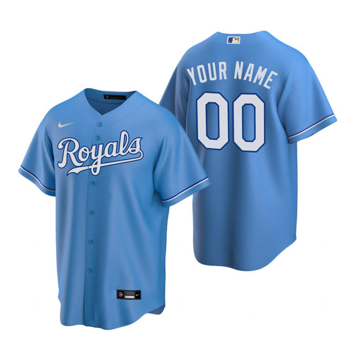 Youth Kansas City Royals Active Player Custom Blue Cool Base Stitched Baseball Jersey