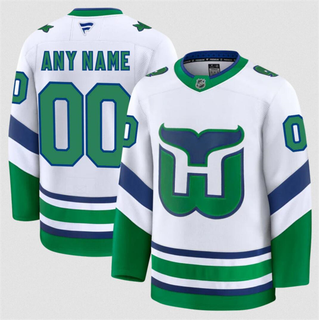 Men's Carolina Hurricanes Active Player Custom White 2024-25 Throwback Stitched Hockey Jersey Men's Carolina Hurricanes Active Player Custom White 2024-25 Throwback Stitched Hockey Jersey