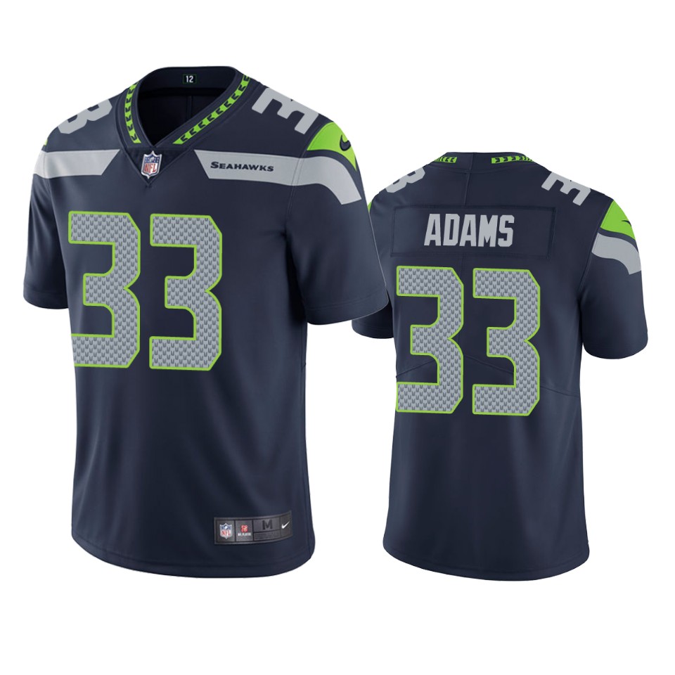 Youth Seattle Seahawks #33 Jamal Adams Navy Vapor Untouchable L Limited Stitched NFL Jersey
