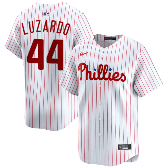 Men's Philadelphia Phillies #44 Jesús Luzardo White Limited Stitched Baseball Jersey