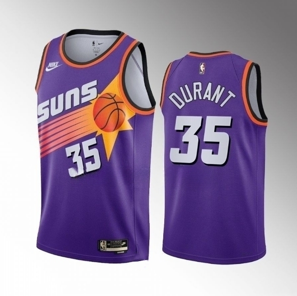 Youth Phoenix Suns #35 Kevin Durant Purple Classic Edition Stitched Basketball Jersey