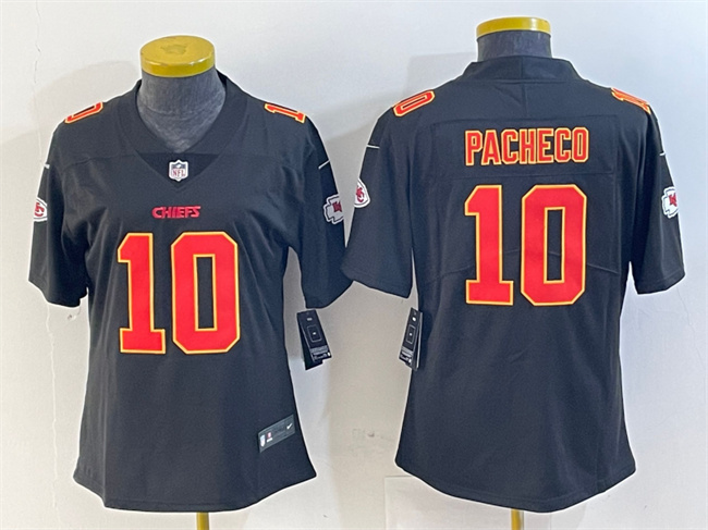 Youth Kansas City Chiefs #10 Isiah Pacheco Limited Black Vapor Untouchable Stitched Jersey