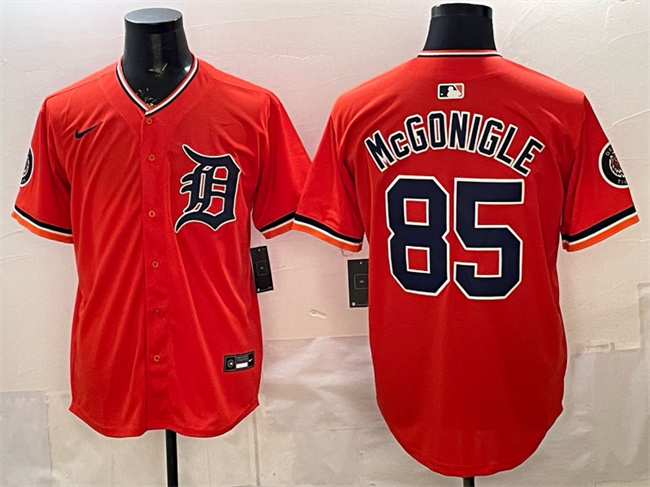 Men's Detroit Tigers Custom Orange 2026 Alternate Vapor Premier Limited Stitched Baseball Jersey Men's Detroit Tigers Custom Orange 2026 Alternate Vapor Premier Limited Stitched Baseball Jersey