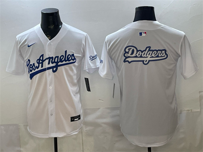 Men's Los Angeles Dodgers Team Big Logo White Alternate Stadium Stitched Baseball Jersey Men's Los Angeles Dodgers Team Big Logo White Alternate Stadium Stitched Baseball Jersey