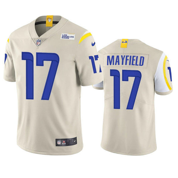 Youth Los Angeles Rams #17 Baker Mayfield Bone Vapor Untouchable Limited Stitched Jersey