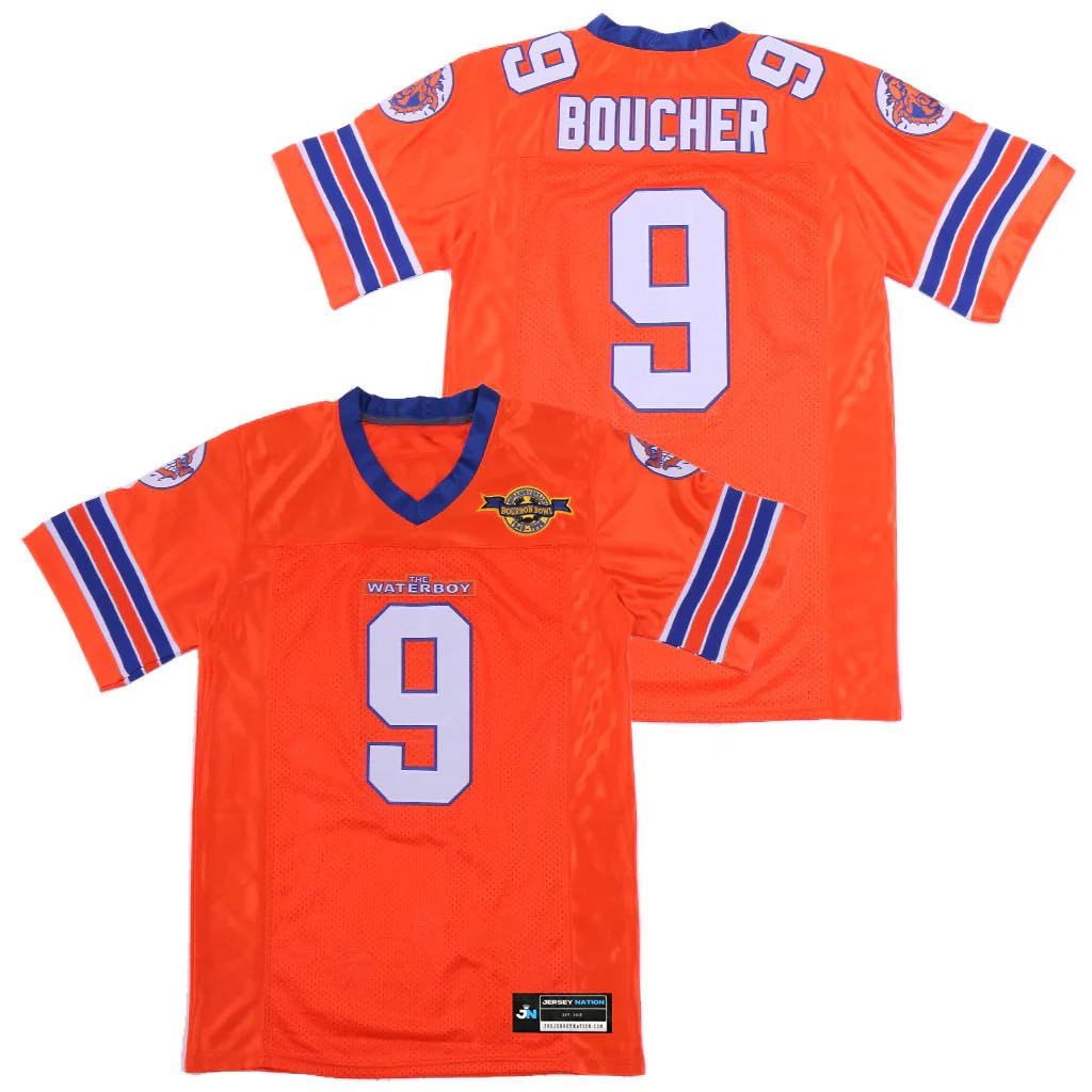 Men's Waterboy #9 Bobby Boucher Stitched Football Jersey
