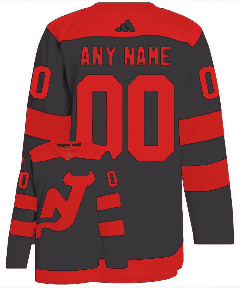 Men's New Jersey Devils Custom Black 2023-2024 Stadium Series Stitched Jersey